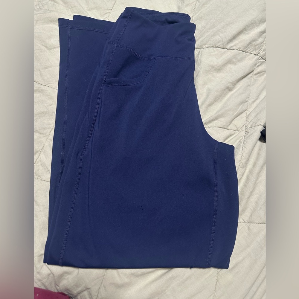 Wide leg Navy Blue Athletic Pants